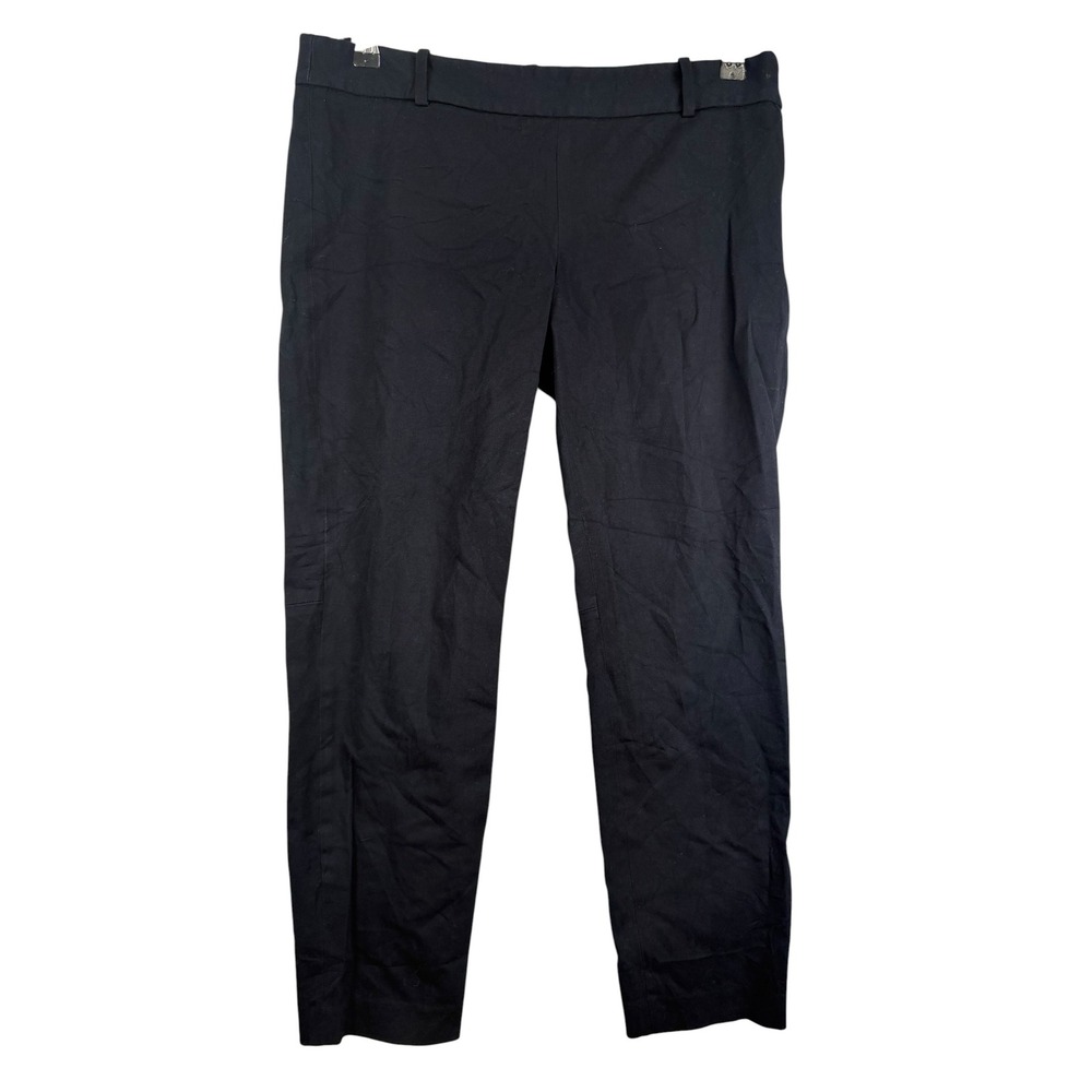 J.Crew Girls Minnie Pants Black Stretch Cotton Slim Fit Trousers Size 8